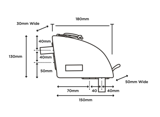 TOP TUBE REAR BAG RESTRAP