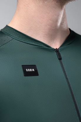 CYCLING JERSEY SHORT SLEEVES INFINITY UNISEX BUNKER GREEN GOBIK