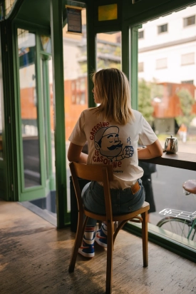 T-SHIRT CAFFEINE IS GASOLINE UNISEX COIS CC