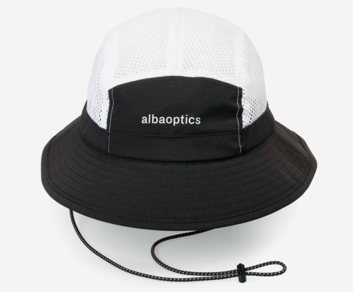 BUCKET HAT WHITE BLACK ALBA OPTICS