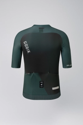 CYCLING JERSEY SHORT SLEEVES INFINITY UNISEX BUNKER GREEN GOBIK