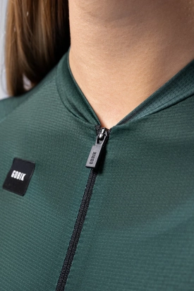 CYCLING JERSEY SHORT SLEEVES INFINITY UNISEX BUNKER GREEN GOBIK
