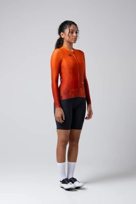 MAJICA BICIKLISTIČKA DUGI RUKAVI CX PRO 3.0 UNISEX BURNT ORANGE GOBIK