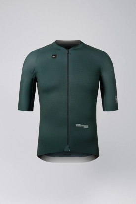 CYCLING JERSEY SHORT SLEEVES INFINITY UNISEX BUNKER GREEN GOBIK
