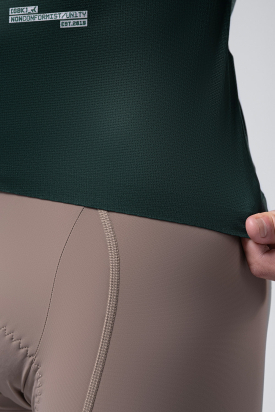 CYCLING JERSEY SHORT SLEEVES INFINITY UNISEX BUNKER GREEN GOBIK