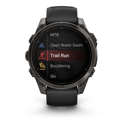 WATCH Fenix™ 8 – SAPPHIRE AMOLED 47mm CARBON GREY/TITANIUM GARMIN
