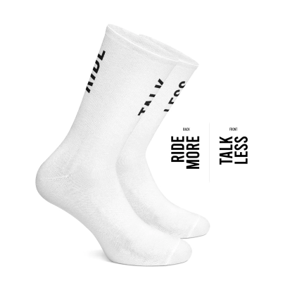 ČARAPE TALK LESS RIDE MORE WHITE COIS CC