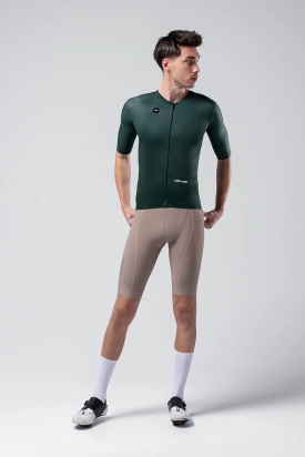 CYCLING JERSEY SHORT SLEEVES INFINITY UNISEX BUNKER GREEN GOBIK