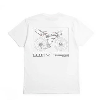 T-SHIRT BIKEPACKING WHITE RESTRAP